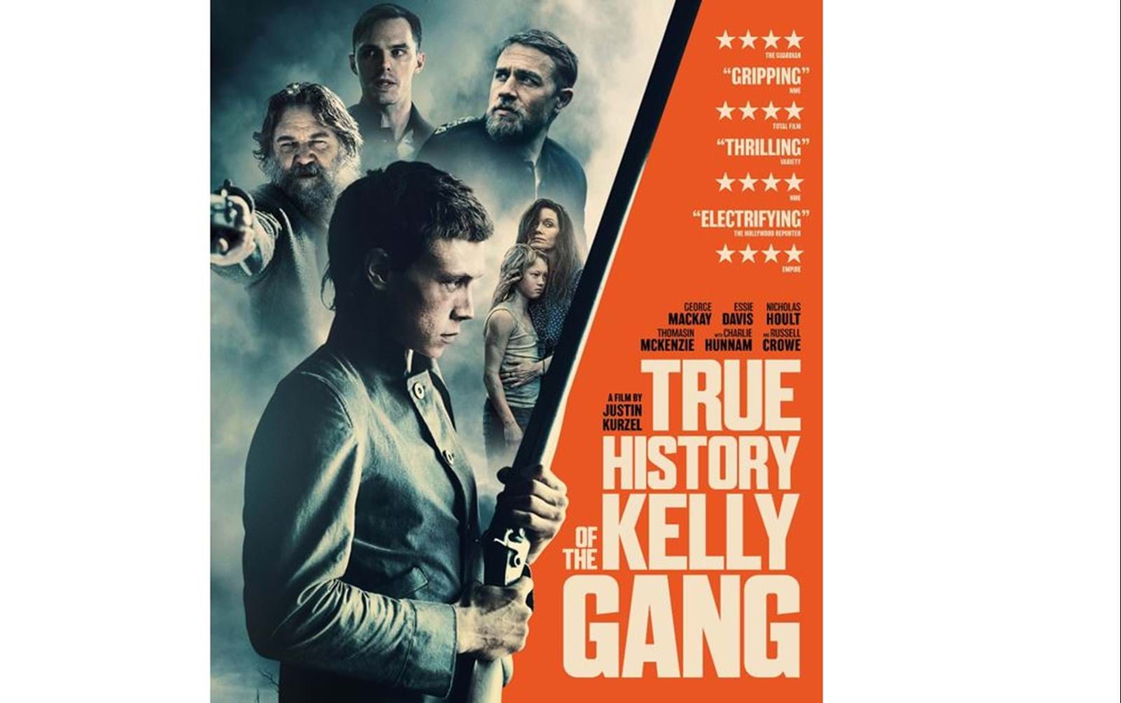 Daybreak Pictures' True History of the Kelly Gang is out released in UK cinemas today